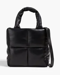 STAND Rossane quilted leather tote - Black Black