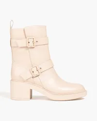 Gianvito Rossi Buckled leather ankle boots - Pink Pink