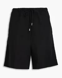 Totême Lyocell and linen-blend shorts - Black Black