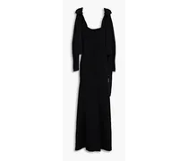 Meira knitted maxi dress - Black