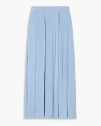 arch4 Landrace silk and cashmere-blend maxi skirt - Blue Blue