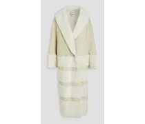 Pia shearling coat - White