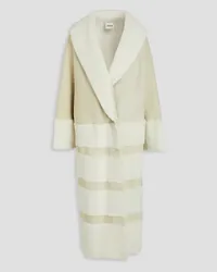 KHAITE Pia shearling coat - White White