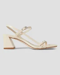 aeyde Greta leather slingback sandals - White White