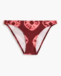 Zimmermann Tie-dyed low-rise bikini briefs - Purple Purple