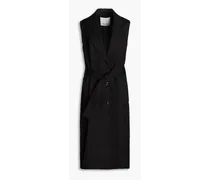 3.1 phillip lim Belted wool-blend vest - Black Black
