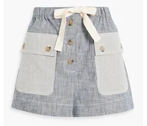 Gracie striped cotton shorts - Gray