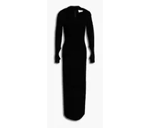 Cutout velvet maxi dress - Black