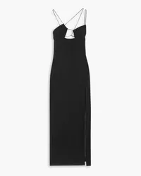 Nensi Dojaka Cutout cotton-voile maxi dress - Black Black