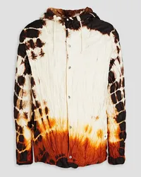 Jil Sander Tie-dyed crinkled shell jacket - White White