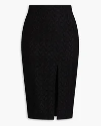 Missoni Crochet-knit wool-blend skirt - Black Black