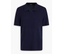 Cashmere polo shirt - Blue