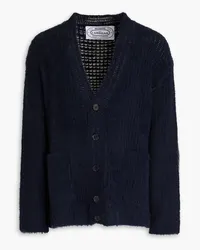 Missoni Brushed ribbed-knit cardigan - Blue Blue