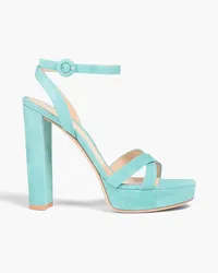 Gianvito Rossi Suede platform sandals - Blue Blue