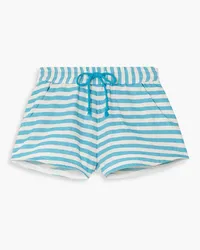 Paradised Hanna striped cotton-gauze shorts - Blue Blue