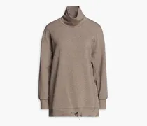Morrison mélange French cotton-blend terry sweatshirt - Neutral
