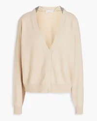 Brunello Cucinelli Bead-embellished cashmere cardigan - Neutral Neutral