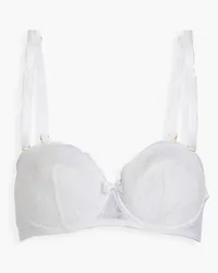 Agent Provocateur Hinda lace underwired balconette bra - White White