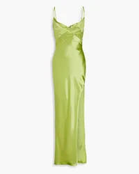 NICHOLAS Ariah satin maxi dress - Green Green