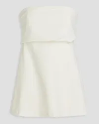 Totême Strapless crepe top - White White