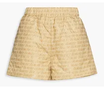 Kensa logo-print quilted recycled shell shorts - Neutral