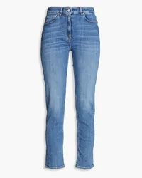 IRO Galloway cropped high-rise skinny jeans - Blue Blue