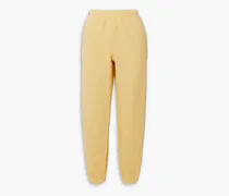 French cotton-terry track pants - Yellow