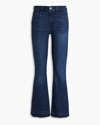 Frame Denim Le High Flare faded high-rise kick-flare jeans - Blue Blue