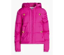Quilted padded shell hooded jacket - Pink