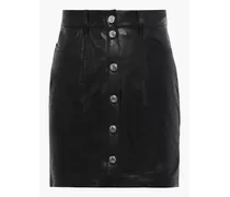 Igonia leather mini skirt - Black