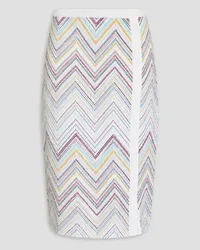 Missoni Sequined crochet-knit skirt - White White