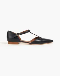 Malone Souliers Leather point-toe flats - Black Black