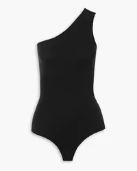 Commando Ballet one-shoulder stretch-jersey thong bodysuit - Black Black