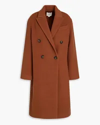 Vince Double-breasted wool-blend felt coat - Brown Brown