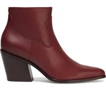 Razor leather ankle boots - Red