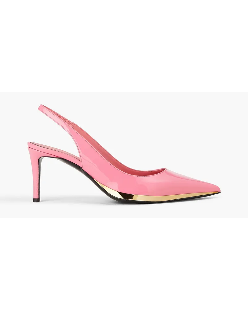 Giuseppe Zanotti Patent-leather slingback pumps - Pink Pink
