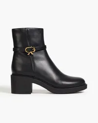 Gianvito Rossi Dumont buckled leather ankle boots - Black Black