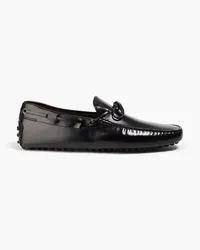 TOD'S Leather driving shoes - Black Black