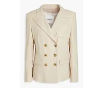 Bazra double-breasted woven blazer - Neutral