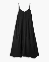 Anine Bing Anne crepe midi dress - Black Black