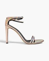 Giuseppe Zanotti Catia holographic leather sandals - Pink Pink