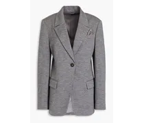 Stretch wool blazer - Gray
