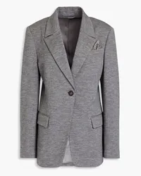 Brunello Cucinelli Stretch wool blazer - Gray Gray