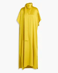 Roksanda Ilincic Draped silk-satin maxi dress - Yellow Yellow