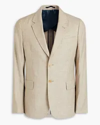 Paul Smith Slim-fit linen and wool-blend blazer - Neutral Neutral