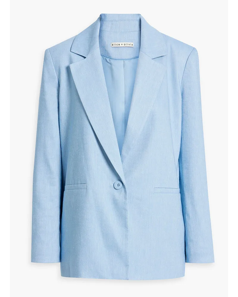 Alice + Olivia Alice Olivia - Denny twill blazer - Blue Blue