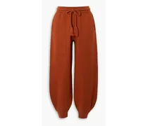 Alfie merino wool track pants - Red