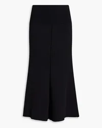 Tory Burch Ribbed-knit midi skirt - Black Black