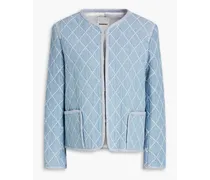 Armelle quilted cotton-blend jacket - Blue