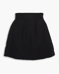 Valentino Garavani Wool and silk-blend crepe shorts - Black Black